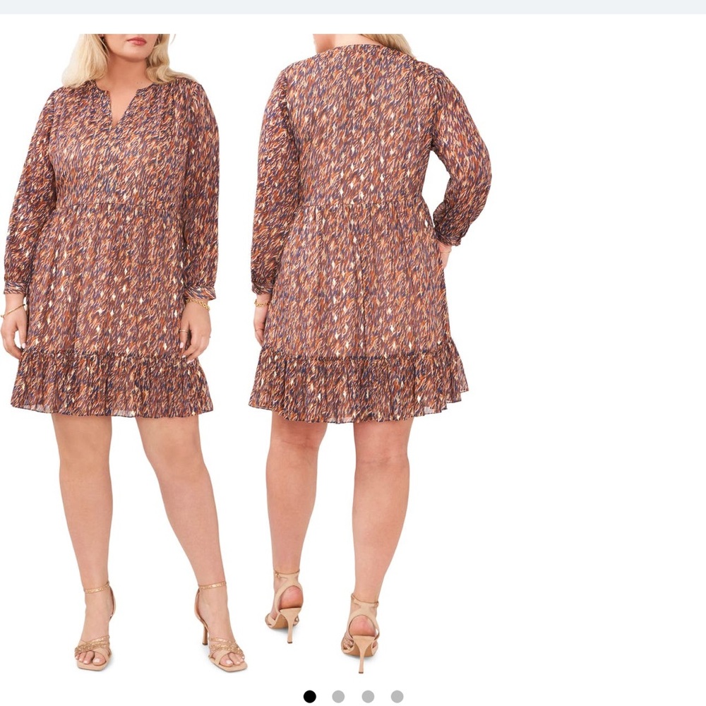 Vince Camuto Split Neck Dress